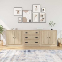 Sideboards 3 pcs Sonoma Oak Engineered Wood