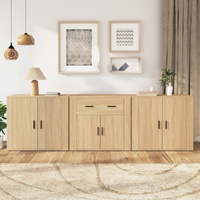 Sideboards 3 pcs Sonoma Oak Engineered Wood