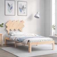 Bed Frame without Mattress 90x190 cm Solid Wood Pine