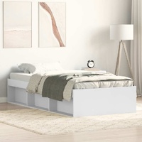 Bed Frame without Mattress White 90x190 cm