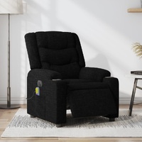 Electric Massage Recliner Chair Black Fabric