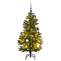 Artificial Hinged Christmas Tree with 150 LEDs & Ball Set 120 cm