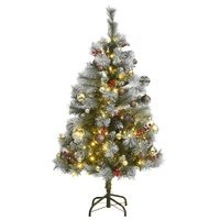 Artificial Hinged Christmas Tree with 150 LEDs & Ball Set 150 cm