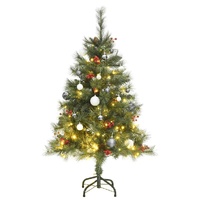 Artificial Hinged Christmas Tree with 150 LEDs & Ball Set 150 cm