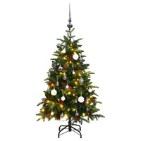 Artificial Hinged Christmas Tree with 150 LEDs & Ball Set 150 cm
