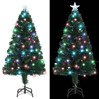 Pre-lit Christmas Tree with Stand 120 cm 135 Branches