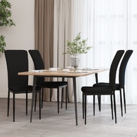 Dining Chairs 4 pcs Black Velvet