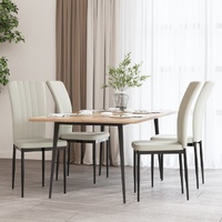 Dining Chairs 4 pcs Cream Velvet