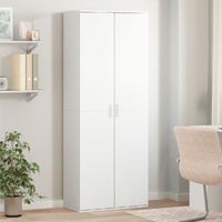 Highboard White 70x35x180 cm Engineered Wood