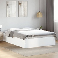 Bed Frame without Mattress White 135x190 cm