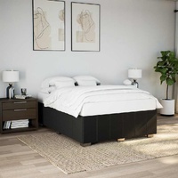 Bed Frame without Mattress Black Queen Fabric