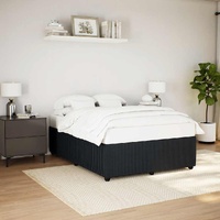 Bed Frame without Mattress Black Queen Velvet
