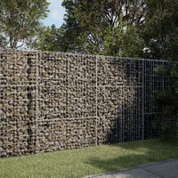 Gabion Basket with Cover 200x50x150 cm Galvanised Iron
