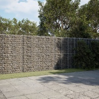 Gabion Basket with Cover 1200x100x200 cm Galvanised Iron