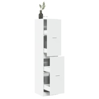 Apothecary Cabinet White 40x41x174.5 cm Engineered Wood
