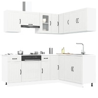 11 Piece Kitchen Cabinet Set Kalmar White Engineered Wood