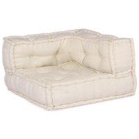 Modular Sofa Unit 4 pcs Cream Fabric