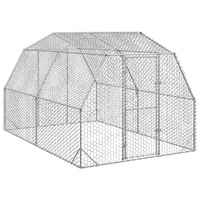 Chicken Run 2.5x4x2.25 m Galvanised Steel