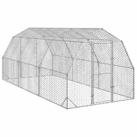 Chicken Run 2.5x6x2.25 m Galvanised Steel