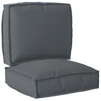 Pallet Cushion Set 2 pcs Anthracite 50 x 50 x 12 cm