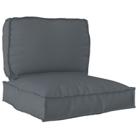 Pallet Cushion Set 2 pcs Anthracite 70 x 70 x 12 cm