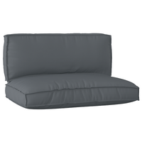 Pallet Cushion Set 2 pcs Anthracite 120 x 80 x 12 cm