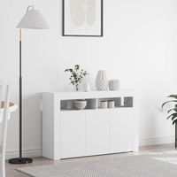 Sideboard White 116 x 30 x 75 cm Engineered Wood