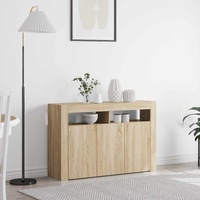 Sideboard Sonoma Oak 116 x 30 x 75 cm Engineered Wood