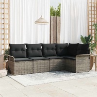 Garden Sofa Set 5 pcs 242.5 x 132.5 x 85 cm Poly rattan