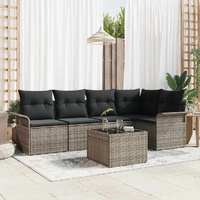 Garden Sofa Set 6 pcs 242.5 x 132.5 x 85 cm Poly rattan