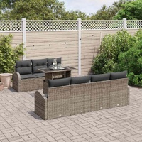 Garden Sofa Set Manual 8 pcs Grey 100 x 55 x 73 cm Poly rattan
