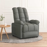 Recliner Chair Dark Grey Fabric