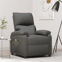 Massage Chair Dark Grey Fabric