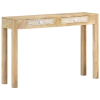 Console Table 110x30x75 cm Solid Bleached Wood Mango