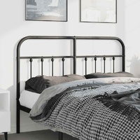 Metal Headboard Black 137 cm Double