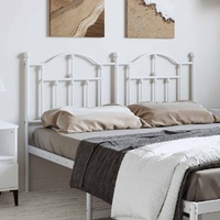 Metal Headboard White 152 cm Queen