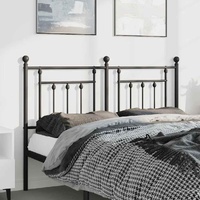 Metal Headboard Black 137 cm Double