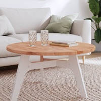 Table Top Ø80x2.5 cm Round Solid Wood Beech