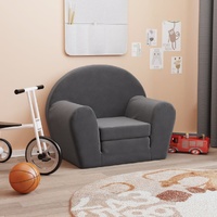 Kids' Sofa Bed Anthracite Soft Plush