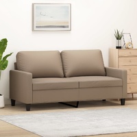 2-Seater Sofa Cappuccino 140 cm Faux Leather
