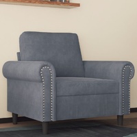 Sofa Chair Dark Grey 60 cm Velvet