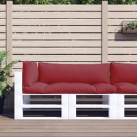 Pallet Cushions 3 pcs Wine Red Fabric