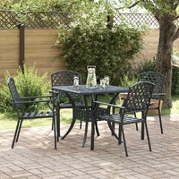 Garden Chair 4 pcs Anthracite 56 x 65 x 89 cm Steel