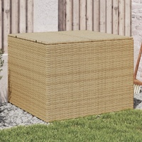 Garden Storage Box Mix Beige 291L Poly Rattan