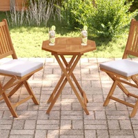 Table Top 60x60x2.5 cm Octagonal Solid Wood Teak