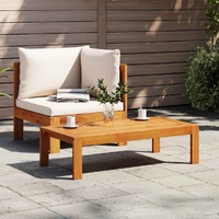 2 Piece Garden Sofa Set with Cushions Solid Wood Acacia