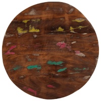 Table Top Ø 50x2.5 cm Round Solid Wood Reclaimed