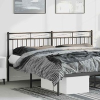 Metal Headboard Black 183 cm King
