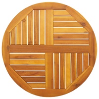 Table Top Ø70x2 cm Round Solid Wood Acacia