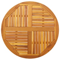 Table Top Ø90x2.2 cm Round Solid Wood Acacia